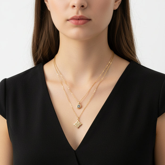 Layered Pendant Necklace
