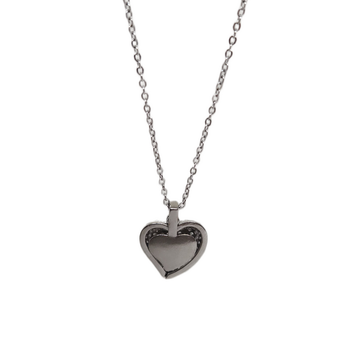 Silver Heart Pendant Necklace