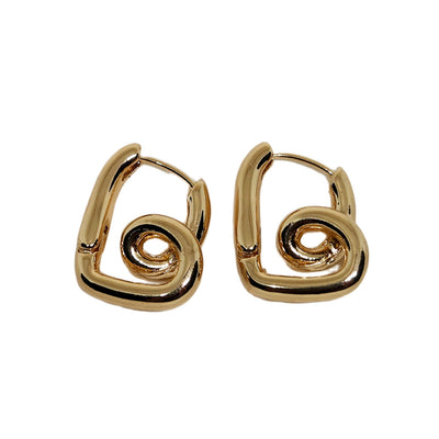 Twisted Gold Earrings