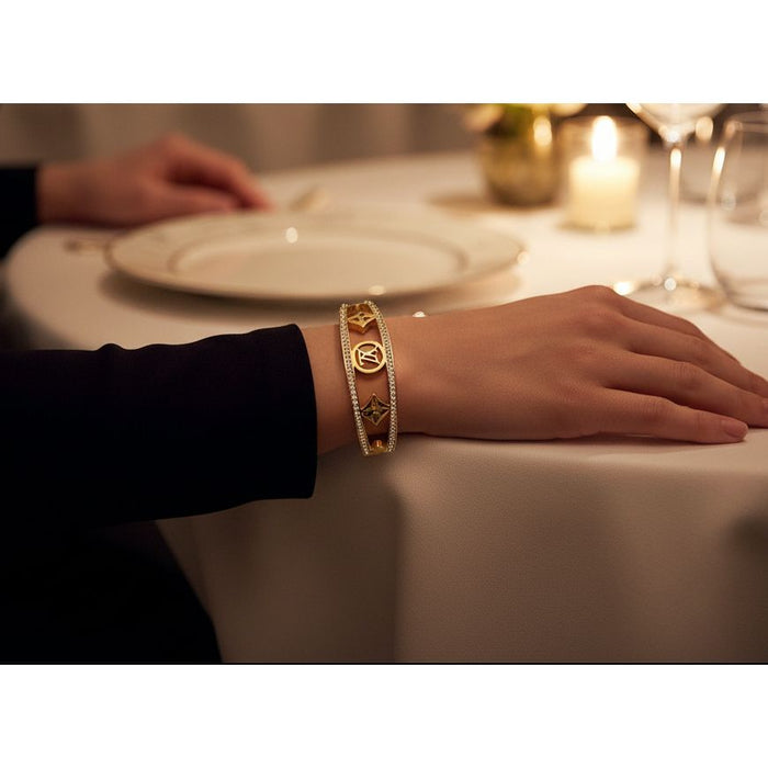 Nila Studded Gold Bracelet