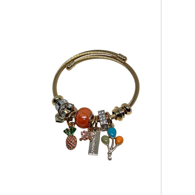 Coral Charm Bracelet