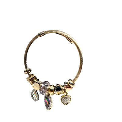 Hearts Charm Bracelet