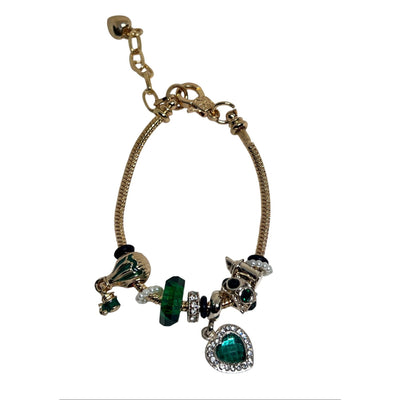 Emerald Charm Bracelet