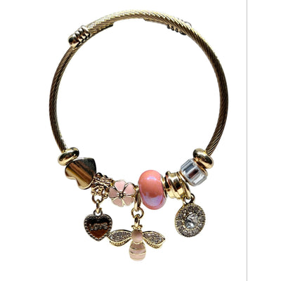 Pink Charm Bracelet